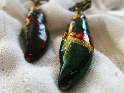 Принцесса Шанти. Индийские серьги-капли ручной работы