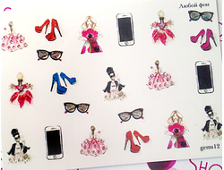 Слайдер-дизайн CRYSTAL - cs012 - Мода, девушки, слайдер со стразами