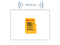 Карта памяти Kodak Micro SD, класс 10, UHS-1 U3 V30 A1 на 256 ГБ, чтение 100 МБ/с, запись данных 30 МБ/с, + переходник SD