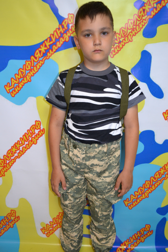 Детский Защитный Костюм Горка в расцветке цифра-нато из ткани рип-стоп