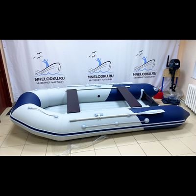 Моторная лодка Таймень NX 3600 НДНД PRO светло-серый/синий