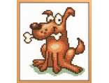 Рыжий пес 01-02, Аримель (набор для вышивания нитками) vkn