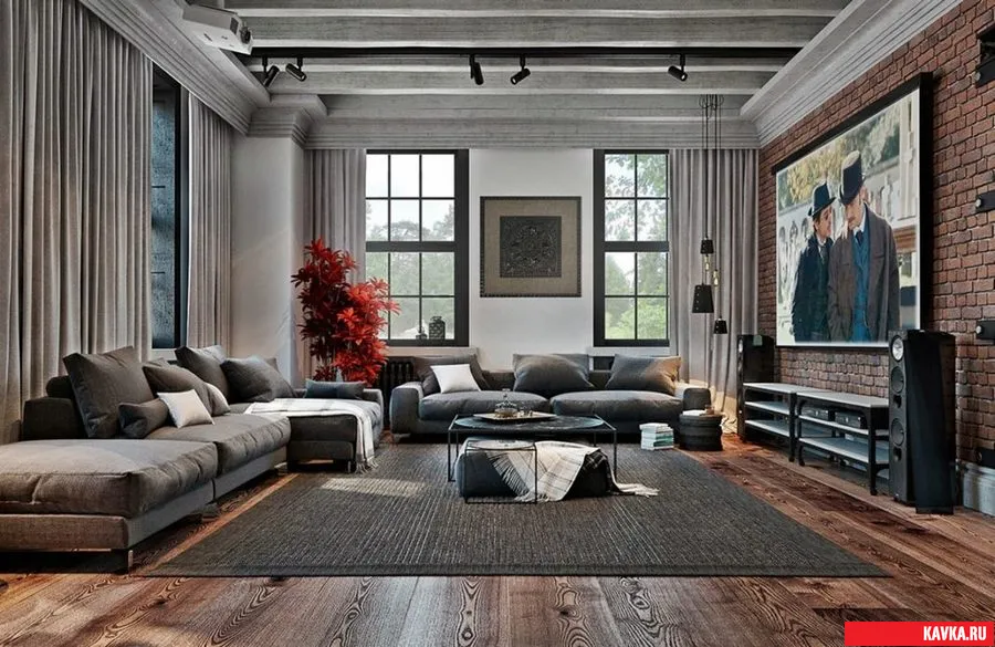 Интерьер гостиной в современном стиле