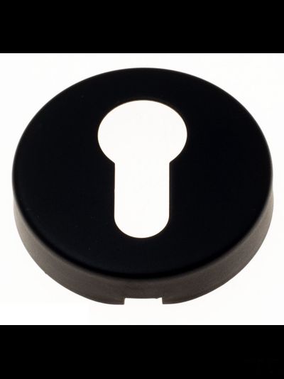 Накладка под цилиндр на круглом основании Fratelli Cattini CYL-7 NM матовый черный 2 шт.