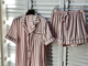 Домашняя одежда VS Светло розовая в Серую полоску