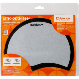Коврик для мыши Defender Ergo opti-laser, черный,