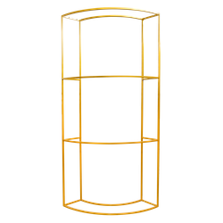 Двухъярусное двустороннее полукруглое вешало для одежды