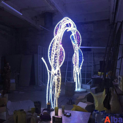 Дюралайт круглый 13мм, 2 жильный, БЕЛЫЙ холодный метражом