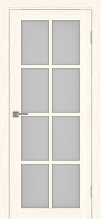 Межкомнатная дверь "Турин-541" ясень светлый (стекло сатинато)