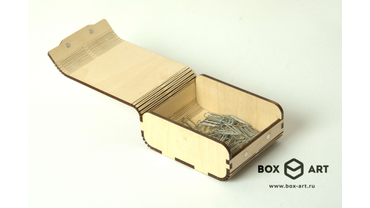 8087 Шкатулка из фанеры для мелочей "гусеница". Лазерная резка, фанера 4мм. Возможно изготовление по размерам заказчика. Возможно изготовление без сборки.