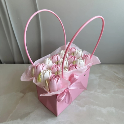 Зефирные тюльпаны в сумочке