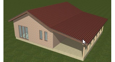 Одноэтажный каркасный дом с тремя спальнями 96м² (SK9)