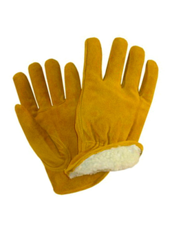 Перчатки спилковые Драйвер утепленные