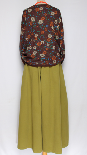 ДЖЕМПЕР ХЛОПОК "ПОЛЯНКА РОМАШКИ" шоколад до р.54