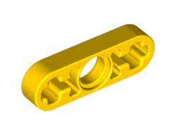 Technic, Liftarm Thin 1 x 3 - Axle Holes, Yellow (6632 / 4107823 / 6344174 / 663224)