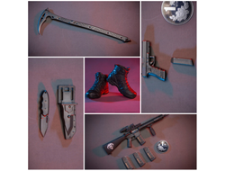 Гоуст 2.0 в черном (серия Call of Duty) - КОЛЛЕКЦИОННАЯ ФИГУРКА 1/6 END WAR  2.0 (FS-73043) - FLAGSET