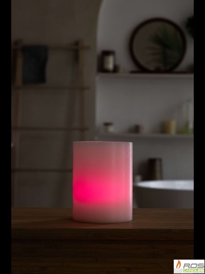 Гладкий парафиновый плафон для LED свечей - 11,7*15см