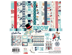 Набор бумаги для скрапбукинга "Snow fun", 30,5*30,5 см. Carta Bella