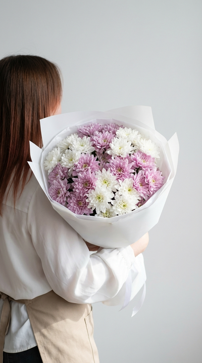 Букет моно цветов № 578