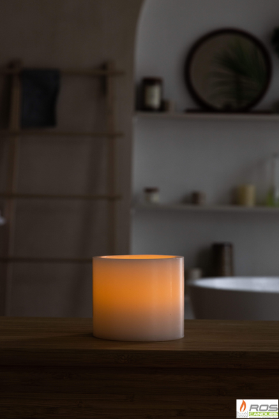 Гладкий парафиновый плафон для LED свечей - 11,7*10см