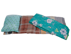 Комплект спального места СТАНДАРТ В БЫТОВКУ.70х190 см для рабочих (матрас, подушка, одеяло / без бел