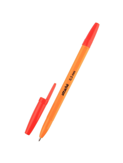 Ручка шариковая Attache Economy оранжевый корпус (красная)