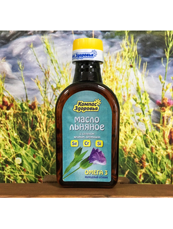 Масло льняное  с селеном, хромом и кремнием 200 мл