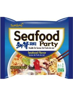 Лапша Samyang Ramen Seafood Party со вкусом морепродуктов 125 гр