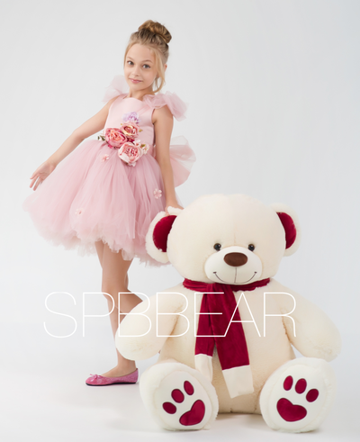 Большой плюшевый медведь 150 см бежевый Кевин