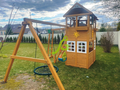 Детская площадка IgraGrad Клубный домик 2 с рукоходом Luxe