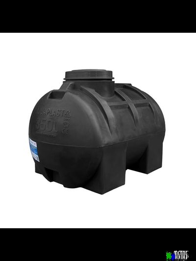 Емкость 350 литров горизонтальная  черная