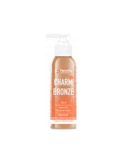 FAMILY COSMETICS Мерцающее молочко-хайлайтер для тела с Эффектом загара  Charm Bronze 100мл