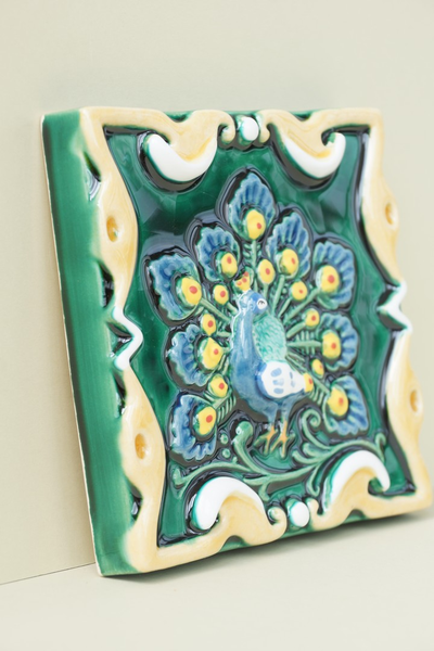 Чудо-птица цветная (керамическая плитка)