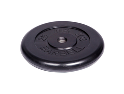 Диск обрезиненный чёрный 26 мм MB BARBELL 25 кг в Воронеже