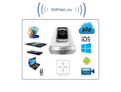 Wisenet SmartCam SNH-V6410PW - Wi-Fi видеоняня/охранная видеокамера, моторизированная с DVR. Full HD