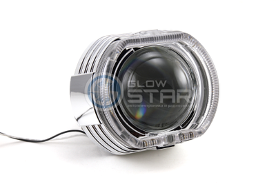 Бленда (маска) для линз 3.0 дюйма, F-Style с кольцом CREE (белый) 2 режима, 1шт