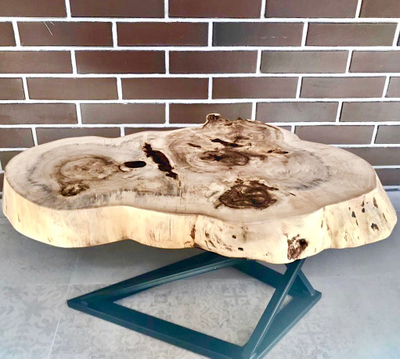 столик из спила тополя
