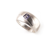 Стильное кольцо из серебра 925 пробы с александритом