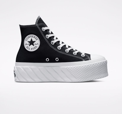 Кеды Converse Chuck Taylor All Star Lift 2X Platform черные высокие на платформе