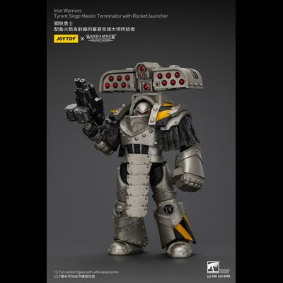 Осадный терминатор-титан Железных Воинов (Warhammer Horus Heresy) - КОЛЛЕКЦИОННАЯ ФИГУРКА 1/18 Tyrant Siege Master Terminator with Rocket Launcher (JT01482) - JOYTOY