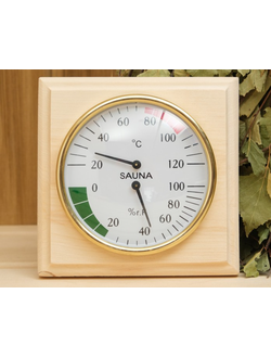 Станция термометр+гигрометр, для бани и сауны «ДВА В ОДНОМ»