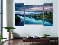 Модульная картина "Могучая река"