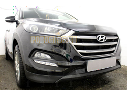 Защита радиатора Hyundai Tucson 2015-2018 black низ