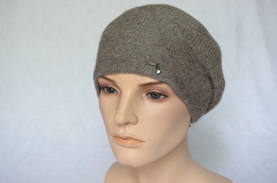 Итальянский берет из альпака и шелка Vizio италия фото