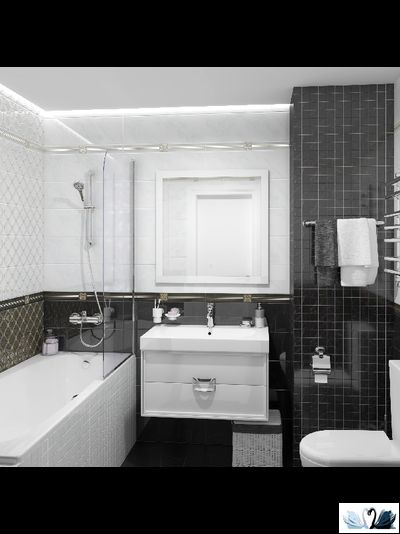 Плитка настенная Laparet Royal черный 20 х 60 см