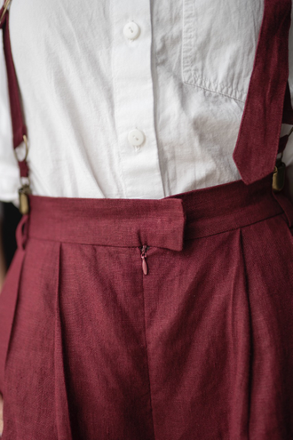 Брюки палаццо (бордо)