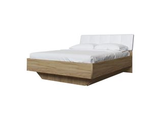 Кровать 1,6 Тоскано с основанием, дуб крафт/белый
