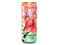 Чайный напиток негазированный AriZona "Green Tea Honey Peach" со вкусом "Медовый персик" 500мл