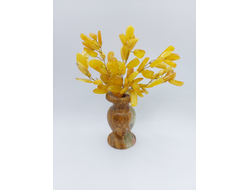 Денежное дерево в вазе из оникса