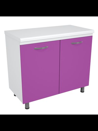 Тумба металлическая медицинская с полкой на опорах ТМД-2.0